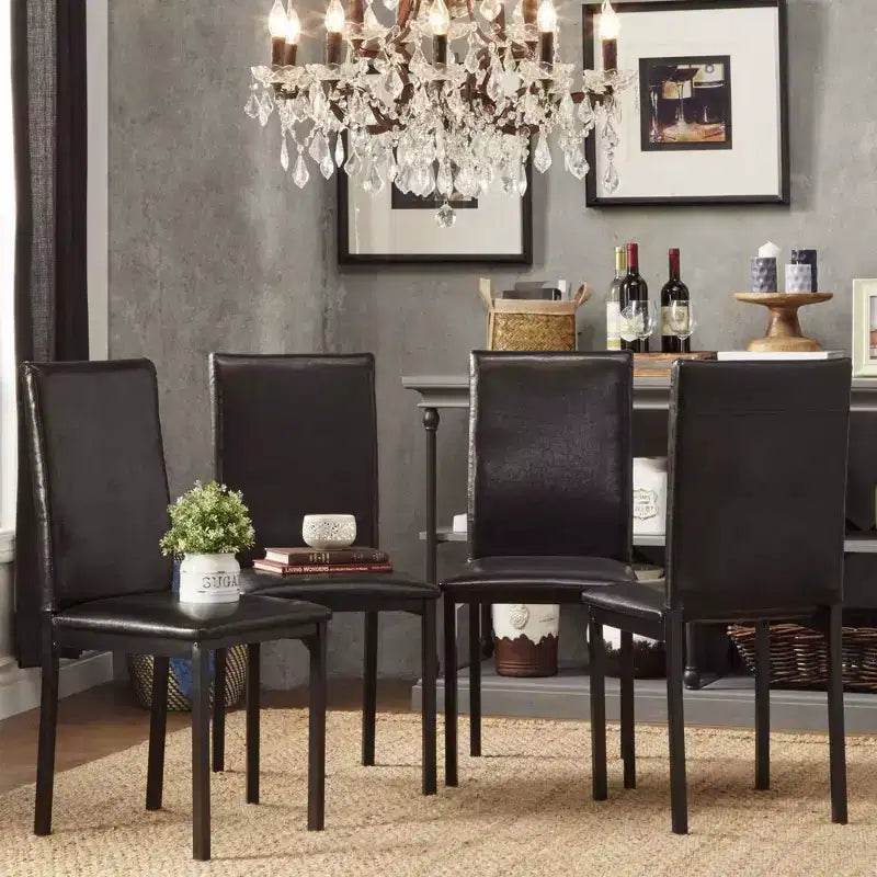 Devoe Metal Upholstered Dining Chairs - iNSPIREQ