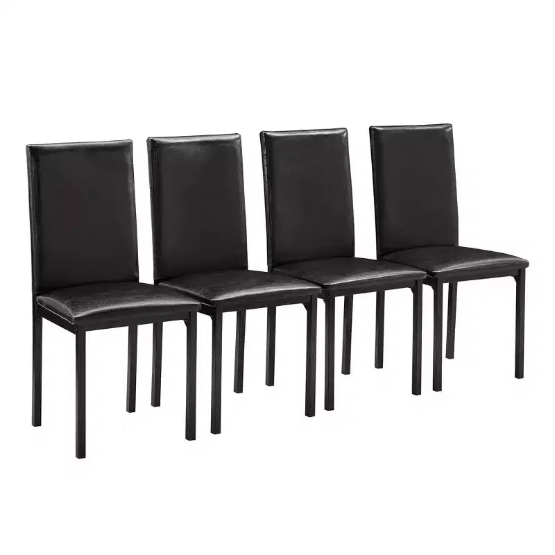 Chaises de salle à manger rembourrées en métal Devoe - iNSPIREQ