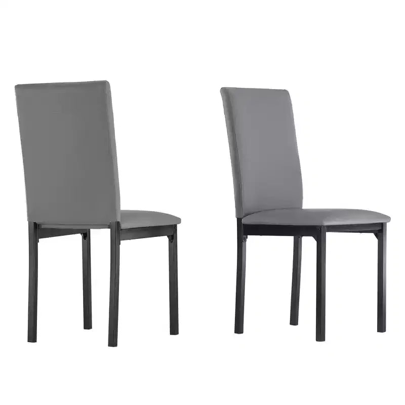 Chaises de salle à manger rembourrées en métal Devoe - iNSPIREQ