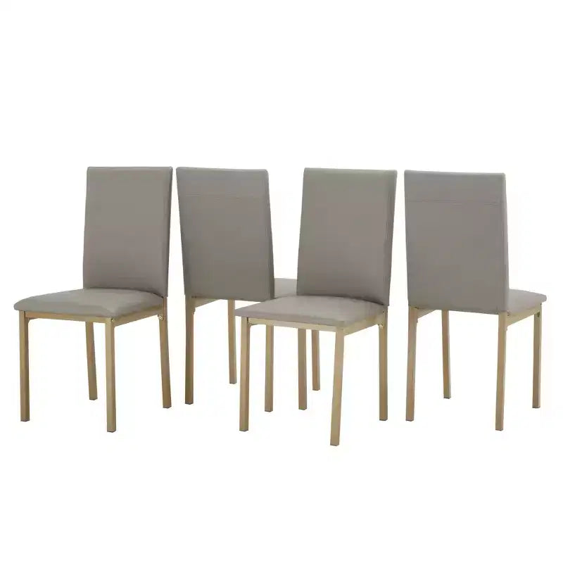 Chaises de salle à manger rembourrées en métal Devoe - iNSPIREQ