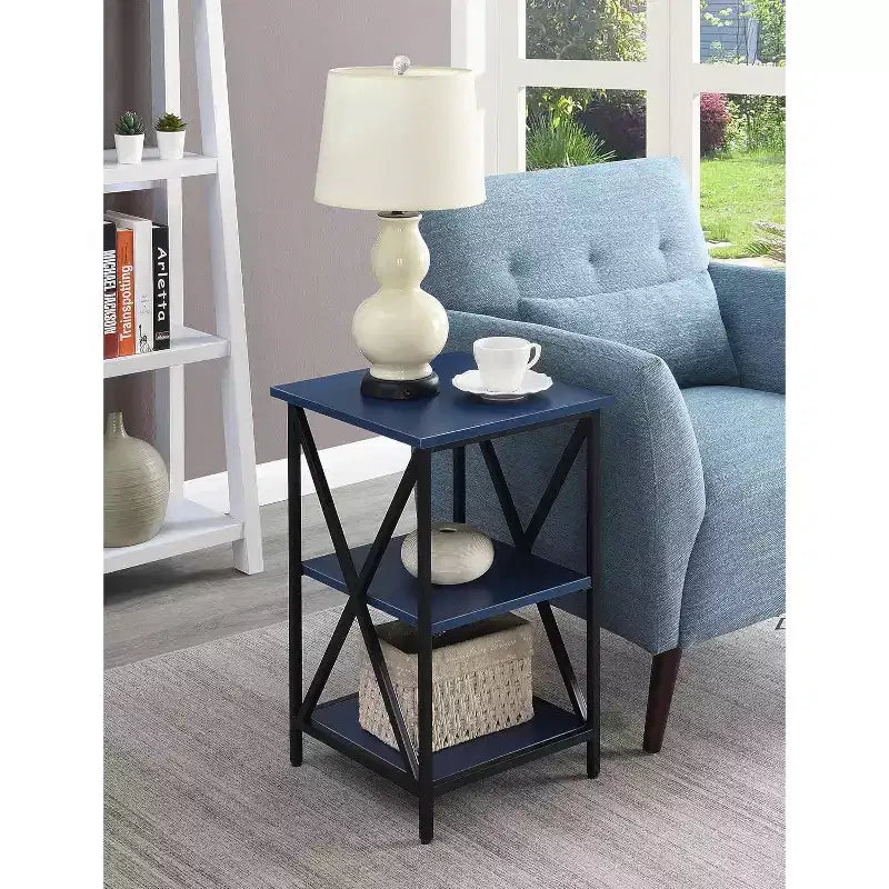 HomeStock Rectangle Metal Table Top End Table 1 -piece