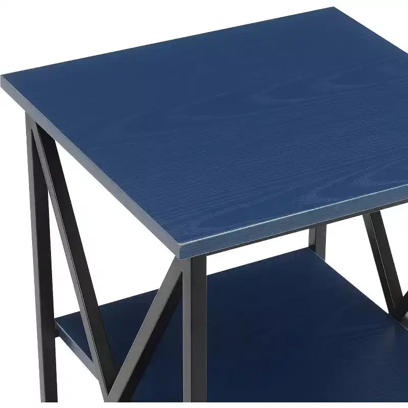 HomeStock Rectangle Metal Table Top End Table 1 -piece