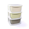 Dolu Nuve Kids 3-Tier Storage Unit with Drawers Plastic Organizer for Toys