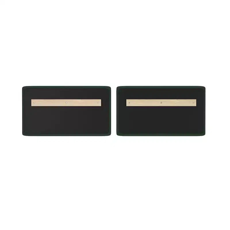Max & Lily Fundamentals Low Twin over Twin Bunk Bed + 2 Floating Headboards