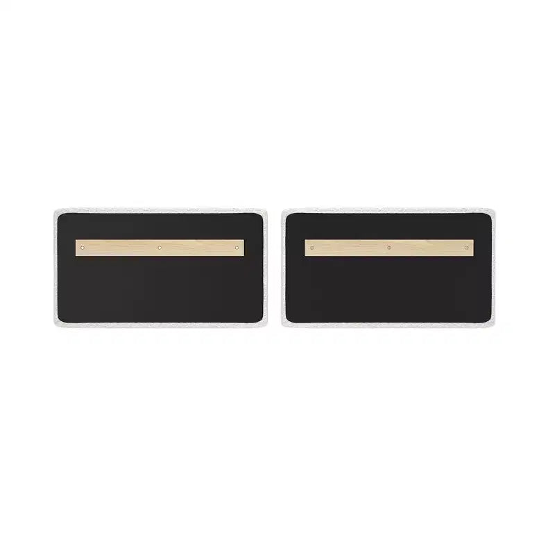 Max & Lily Fundamentals Low Twin over Twin Bunk Bed + 2 Floating Headboards