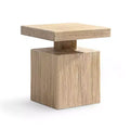 Jennifer Taylor Home Calder 18 Solid Square Reclaimed Elm Block Plinth Side Table