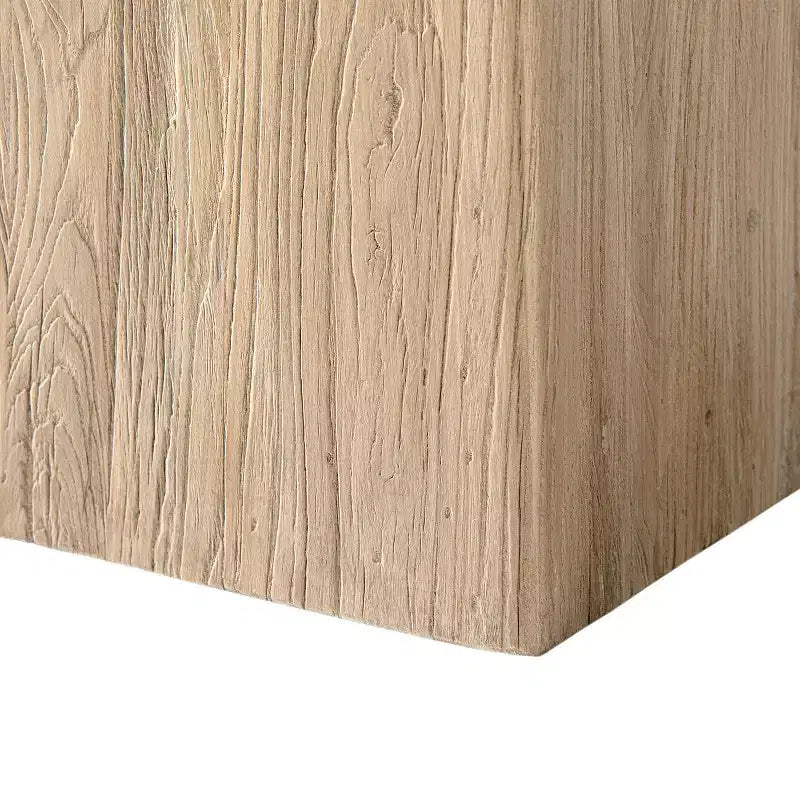 Jennifer Taylor Home Calder 18 Solid Square Reclaimed Elm Block Plinth Side Table