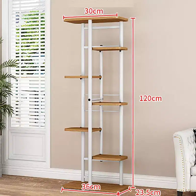 Plant Stand Indoor Outdoor, 4 Tier Corner Tall Outdoor Plant Shelf, Tall Metal Multi-Tier Plant Shelf Rack, Stand Display Rack for Patio Garden