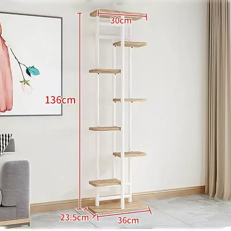 Plant Stand Indoor Outdoor, 4 Tier Corner Tall Outdoor Plant Shelf, Tall Metal Multi-Tier Plant Shelf Rack, Stand Display Rack for Patio Garden