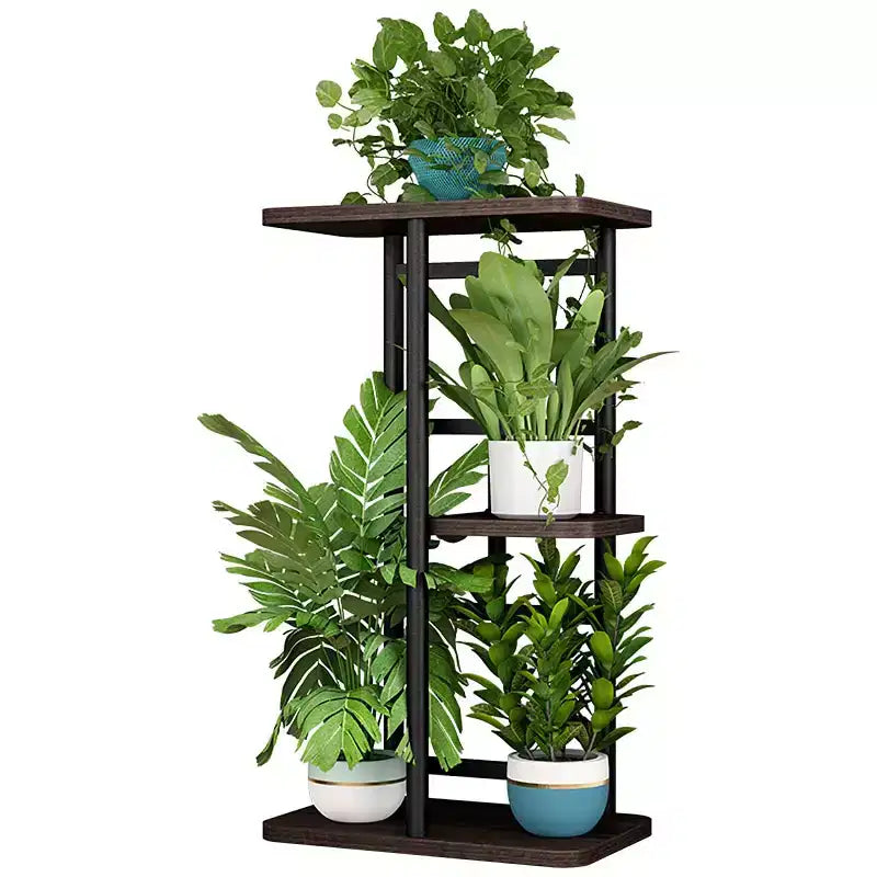 Plant Stand Indoor Outdoor, 4 Tier Corner Tall Outdoor Plant Shelf, Tall Metal Multi-Tier Plant Shelf Rack, Stand Display Rack for Patio Garden