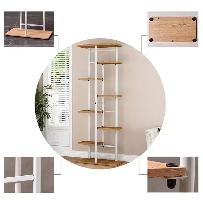 Plant Stand Indoor Outdoor, 4 Tier Corner Tall Outdoor Plant Shelf, Tall Metal Multi-Tier Plant Shelf Rack, Stand Display Rack for Patio Garden