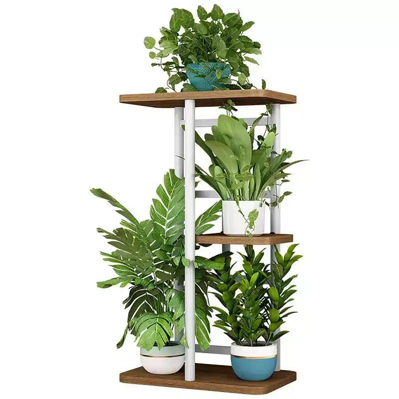 Plant Stand Indoor Outdoor, 4 Tier Corner Tall Outdoor Plant Shelf, Tall Metal Multi-Tier Plant Shelf Rack, Stand Display Rack for Patio Garden