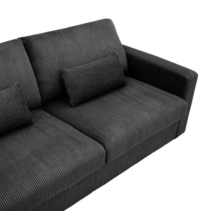GDFStudio Garcia Modern Fabric Upholstered Loveseat with Removable Covers