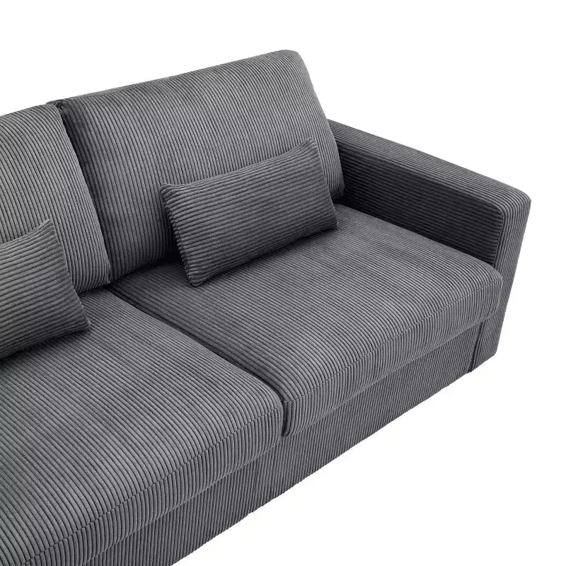 GDFStudio Garcia Modern Fabric Upholstered Loveseat with Removable Covers