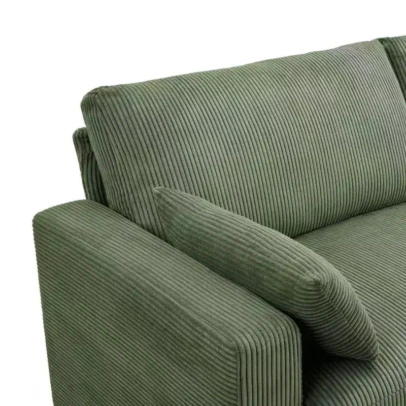 GDFStudio Garcia Modern Fabric Upholstered Loveseat with Removable Covers