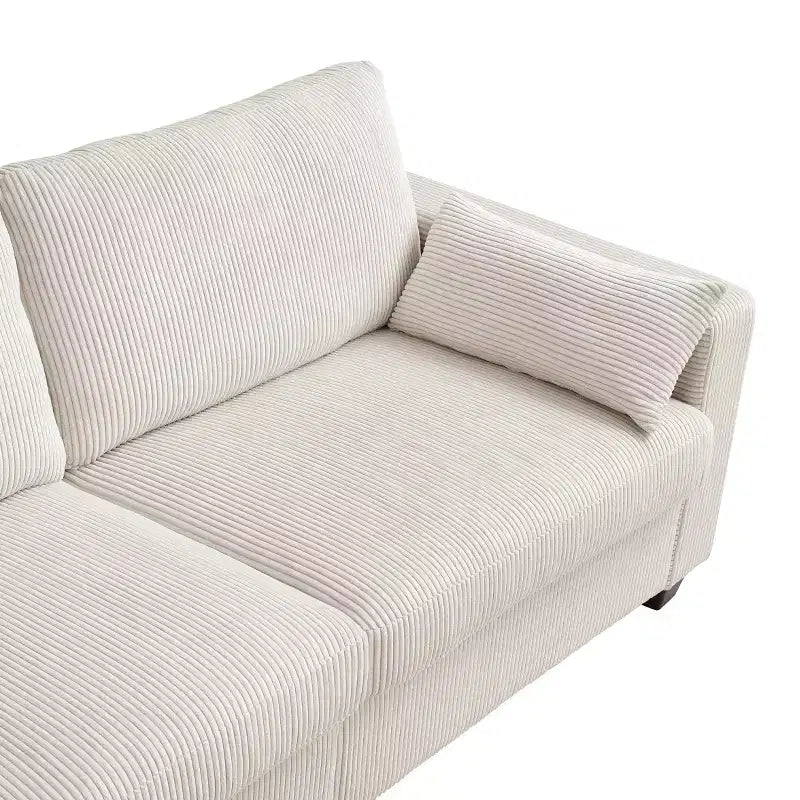 GDFStudio Garcia Modern Fabric Upholstered Loveseat with Removable Covers