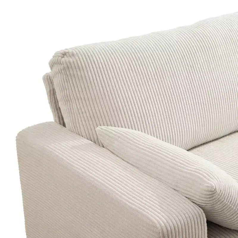 GDFStudio Garcia Modern Fabric Upholstered Loveseat with Removable Covers