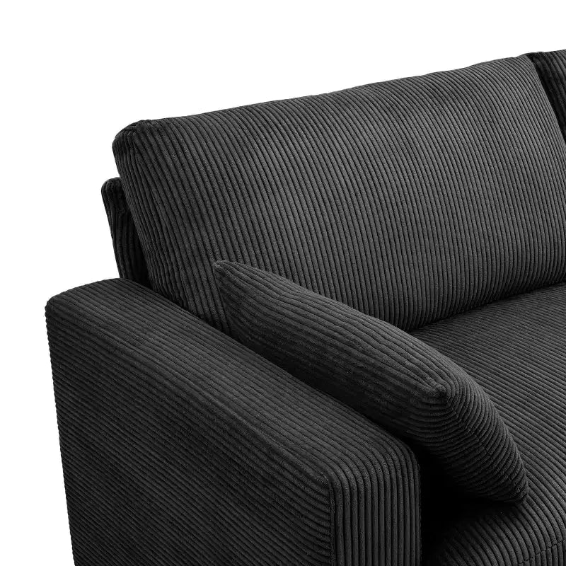 GDFStudio Garcia Modern Fabric Upholstered Loveseat with Removable Covers