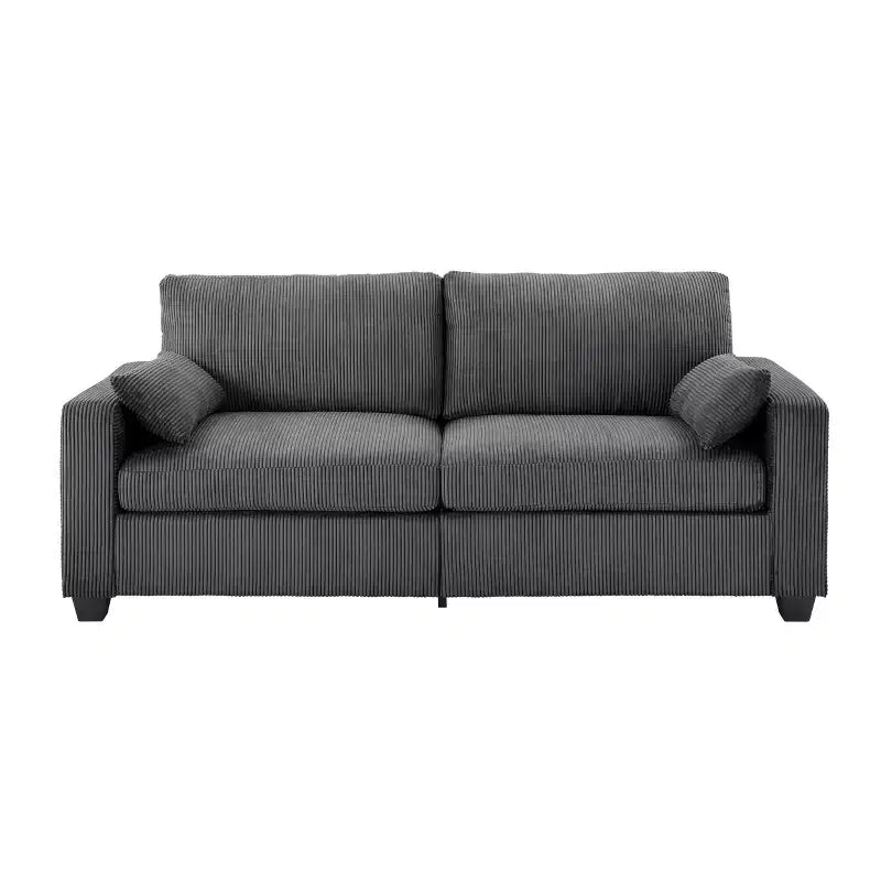 GDFStudio Garcia Modern Fabric Upholstered Loveseat with Removable Covers