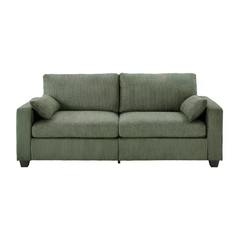 GDFStudio Garcia Modern Fabric Upholstered Loveseat with Removable Covers