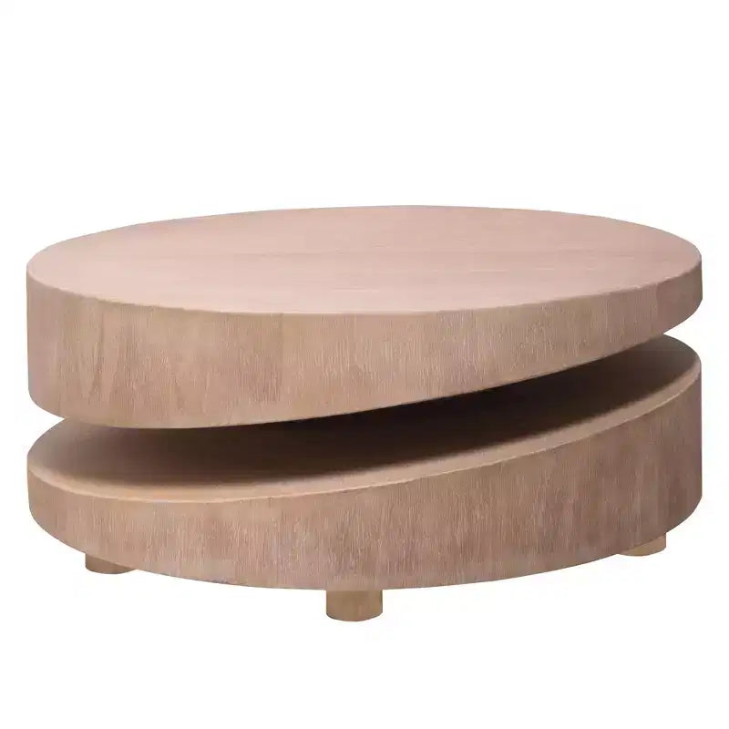 GDFStudio Rebekah Modern 31.3 Round Two Tier Coffee Table