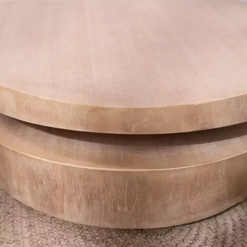 GDFStudio Rebekah Modern 31.3 Round Two Tier Coffee Table
