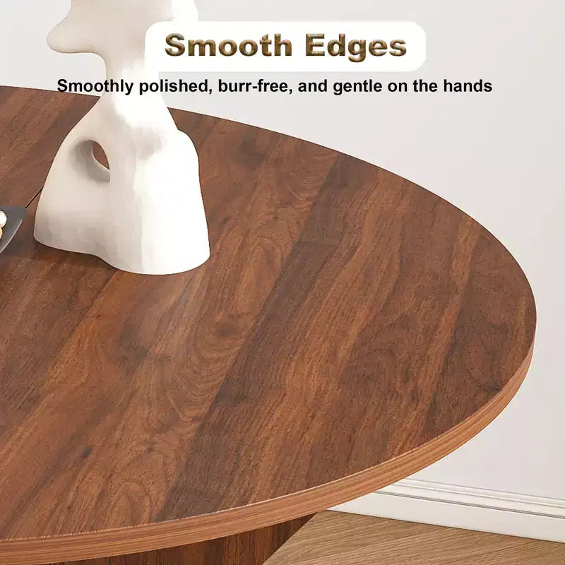 GDFStudio Mira Modern 43-Inch Folding Wood Round Dining Table