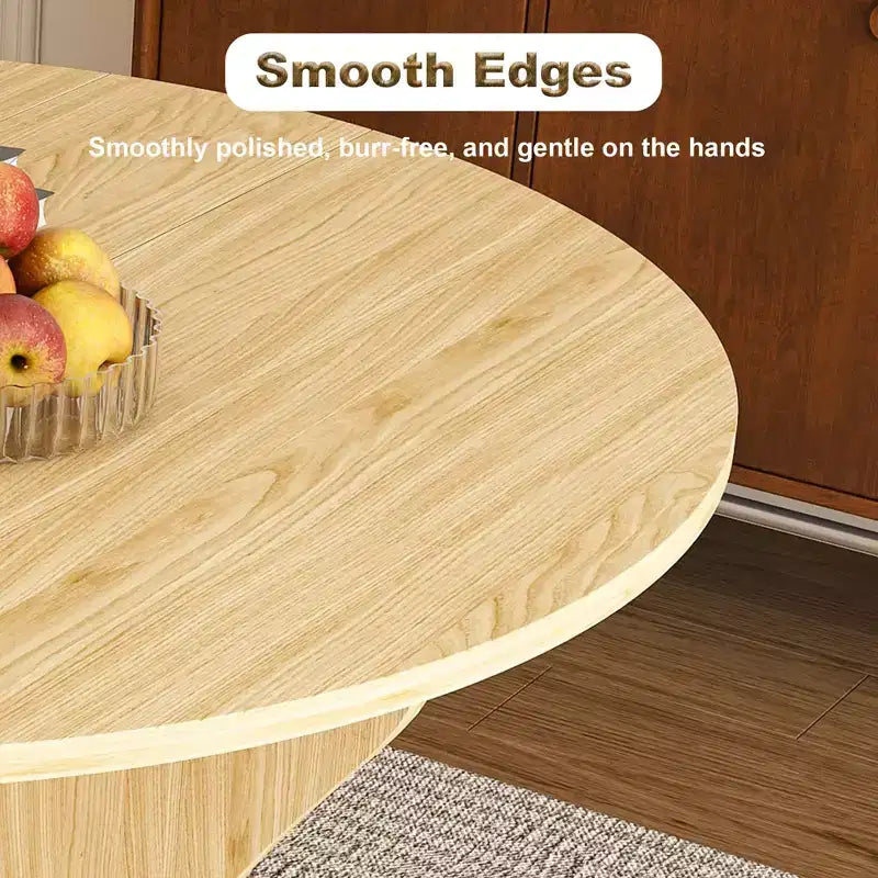 GDFStudio Mira Modern 43-Inch Folding Wood Round Dining Table
