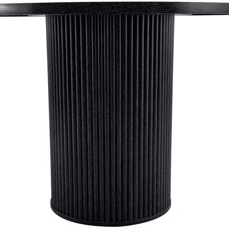 GDFStudio Myrna 42 Wooden Round Pedestal Dining Table