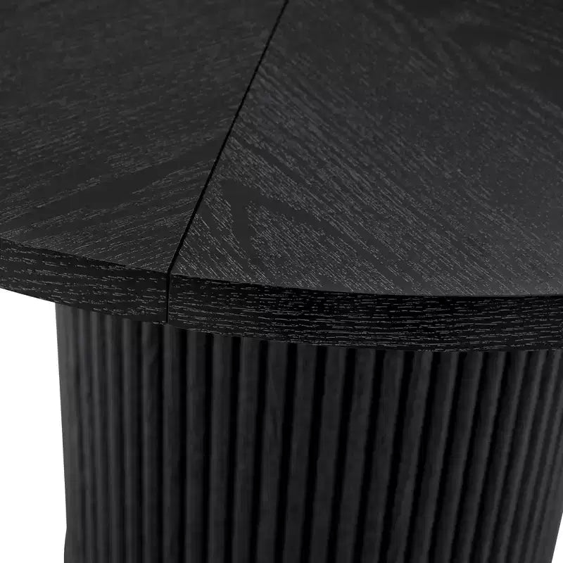 GDFStudio Myrna 42 Wooden Round Pedestal Dining Table