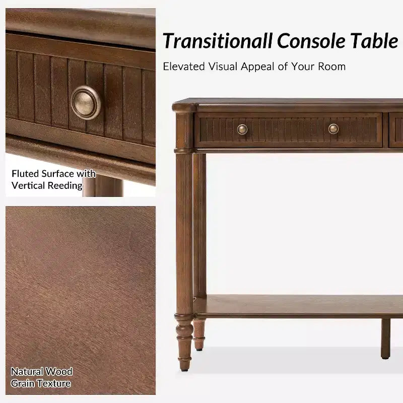 avinien 47.2 W Console Table|HULALA HOME-WALNUT