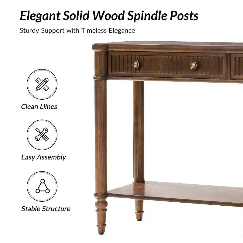 avinien 47.2 W Console Table|HULALA HOME-WALNUT