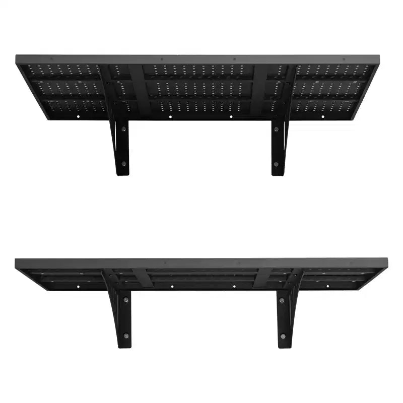 VEVOR 2-Tier Wall Garage Shelving, 2 x 3 ft Steel Wall Mounted Shelving Unit, 12 x 72 Inch Per Shelf, 560 lbs Total Weight Capacity, Black