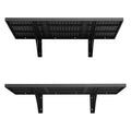 VEVOR 2-Tier Wall Garage Shelving, 2 x 3 ft Steel Wall Mounted Shelving Unit, 12 x 72 Inch Per Shelf, 560 lbs Total Weight Capacity, Black