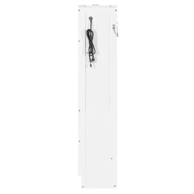 GDFStudio Reed Modern Side-Folding Murphy Bed with Trendy Printed Pattern, LED and USB