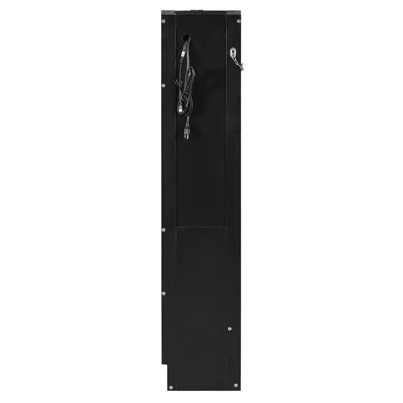 GDFStudio Reed Modern Side-Folding Murphy Bed with Trendy Printed Pattern, LED and USB