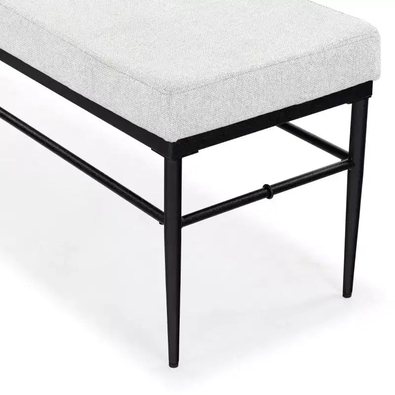 Theabella Linen & Metal Bench - SFV2190 - Safavieh Couture