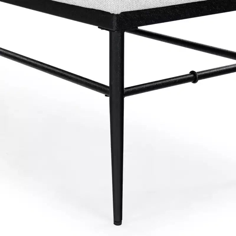 Theabella Linen & Metal Bench - SFV2190 - Safavieh Couture