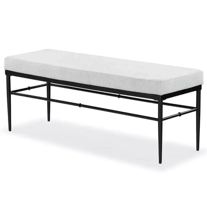 Theabella Linen & Metal Bench - SFV2190 - Safavieh Couture