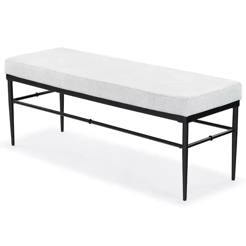 Theabella Linen & Metal Bench - SFV2190 - Safavieh Couture