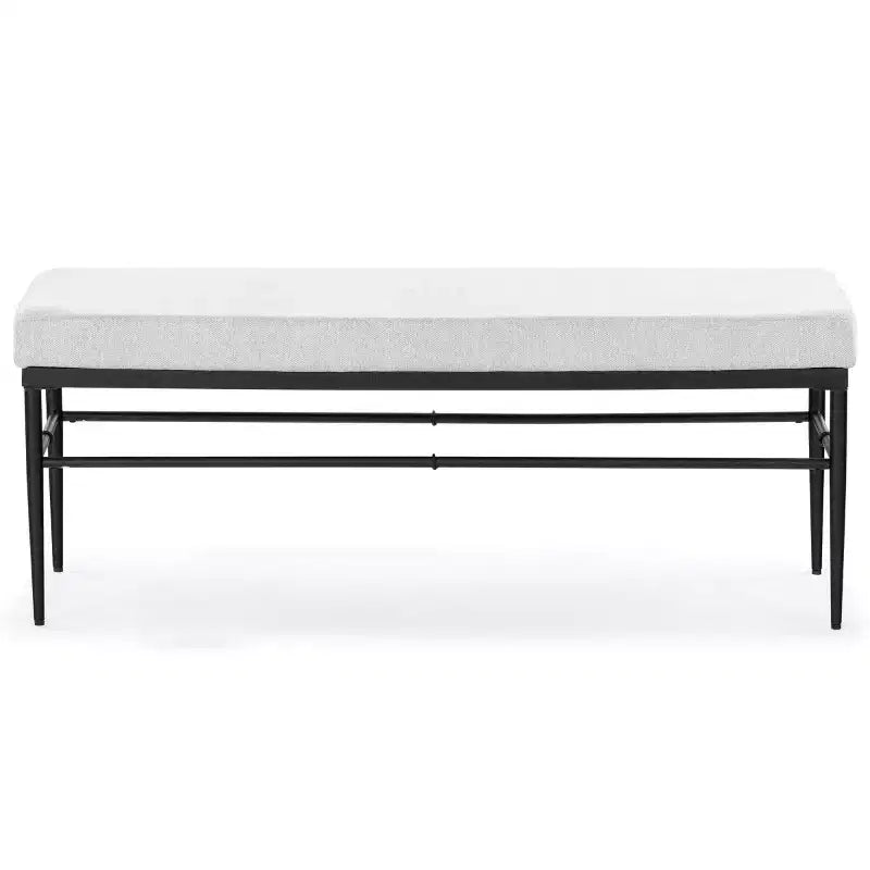 Theabella Linen & Metal Bench - SFV2190 - Safavieh Couture
