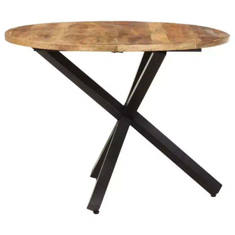 vidaXL Dining Table Modern Indoor Furniture for Room Contemporary Steel Family