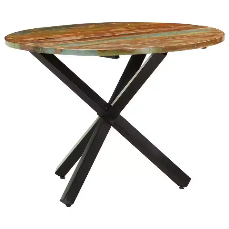 vidaXL Dining Table Modern Indoor Furniture for Room Contemporary Steel Family
