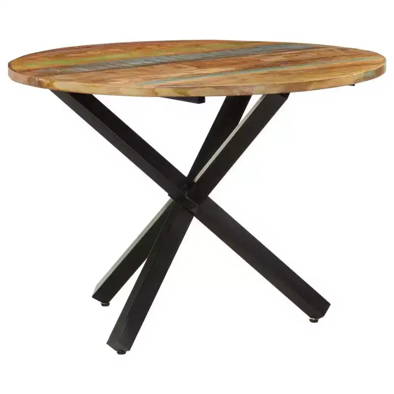 vidaXL Dining Table Modern Indoor Furniture for Room Contemporary Steel Family