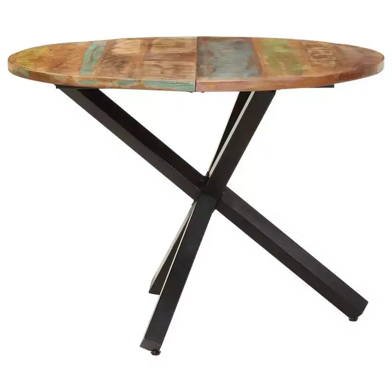 vidaXL Dining Table Modern Indoor Furniture for Room Contemporary Steel Family