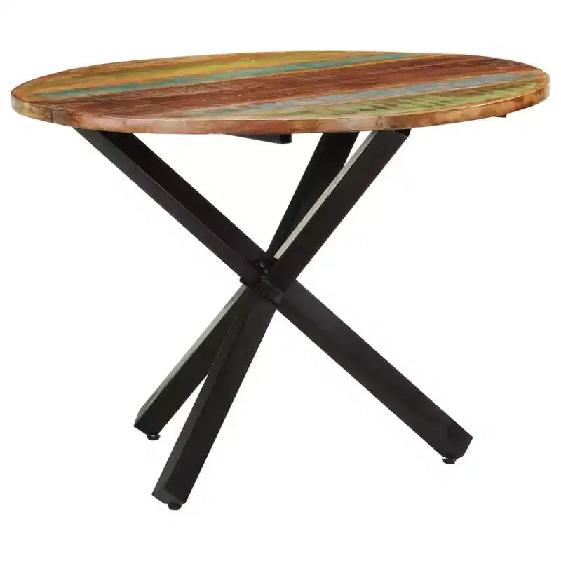vidaXL Dining Table Modern Indoor Furniture for Room Contemporary Steel Family