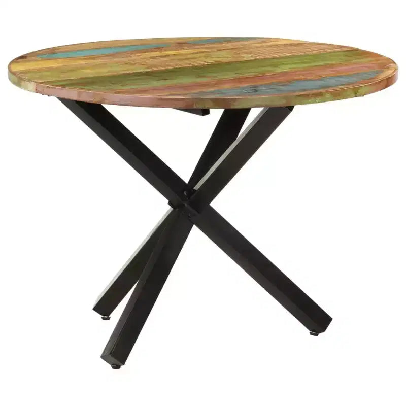 vidaXL Dining Table Modern Indoor Furniture for Room Contemporary Steel Family
