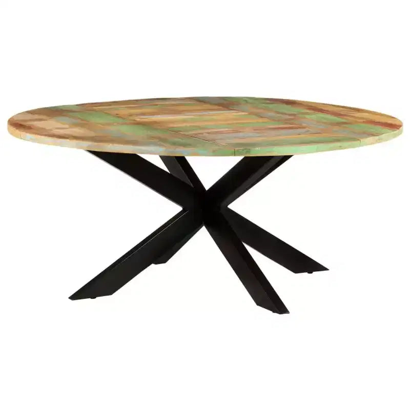 vidaXL Dining Table Modern Indoor Furniture for Room Contemporary Steel Family