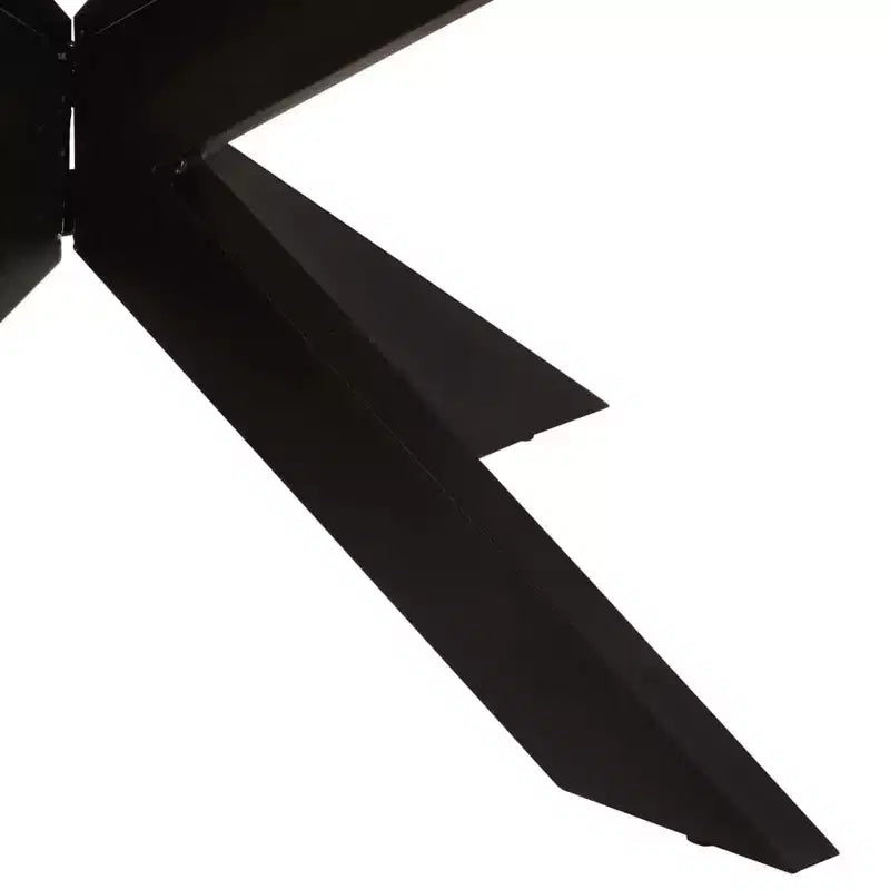 vidaXL Dining Table Modern Indoor Furniture for Room Contemporary Steel Family