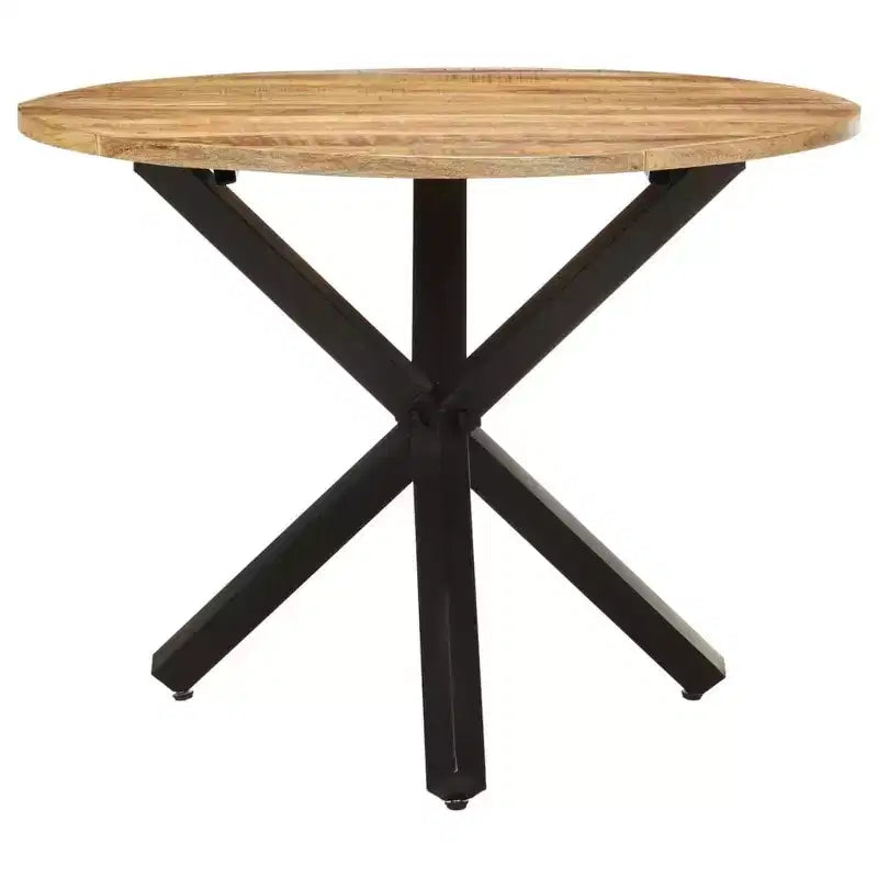 vidaXL Dining Table Modern Indoor Furniture for Room Contemporary Steel Family